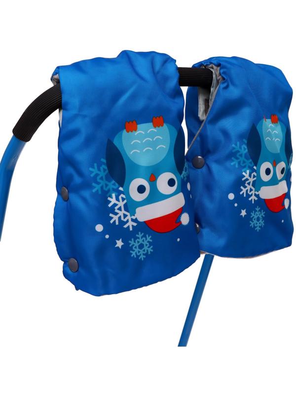 Санки «Ветерок 7 универсал», с рукавичками, цвет голубой