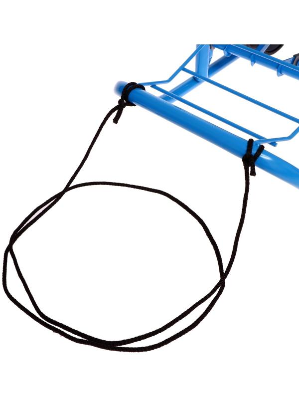 Санки «Ветерок 7 универсал», с рукавичками, цвет голубой