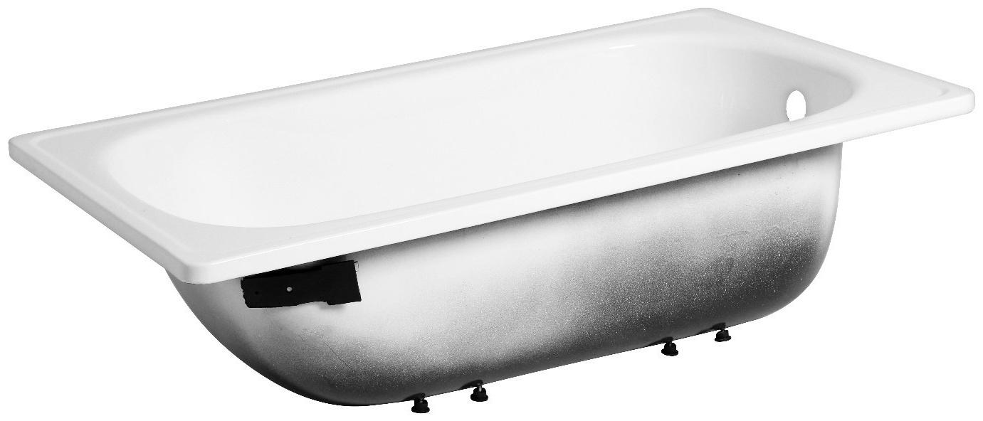 Ванна cтальная Ligeya 120х70, эмалированная, без каркаса, с бортом