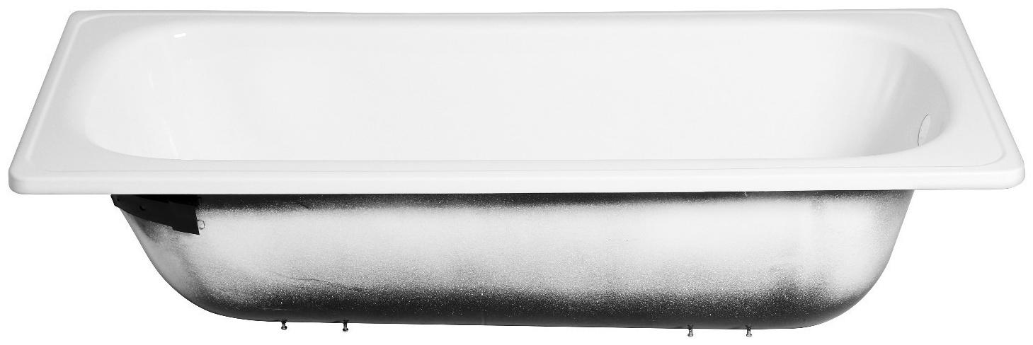 Ванна cтальная Ligeya 150х70, эмалированная, без каркаса, с бортом