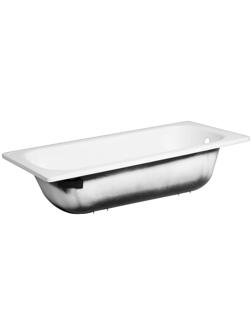 Ванна cтальная Ligeya 150х70, эмалированная, без каркаса, с бортом