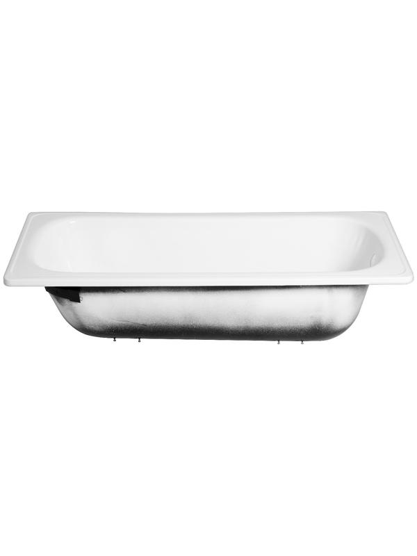 Ванна cтальная Ligeya 150х70, эмалированная, без каркаса, с бортом