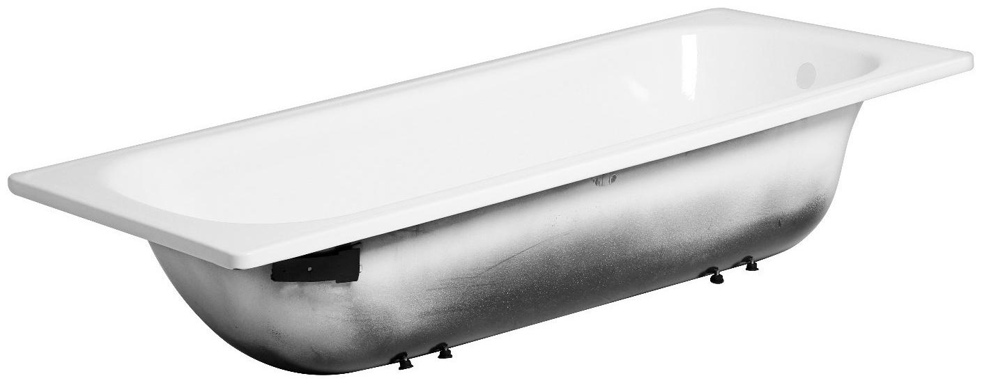 Ванна cтальная Ligeya 170х70, эмалированная, без каркаса, с бортом