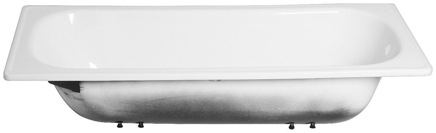 Ванна cтальная Ligeya 170х70, эмалированная, без каркаса, с бортом