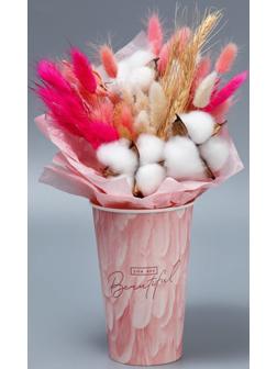 Стакан для цветов «Перья», 8,5 х 13 х 6 см