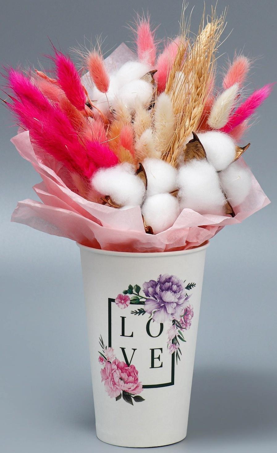 Стакан для цветов «Рамка», 8,5 х 13 х 6 см