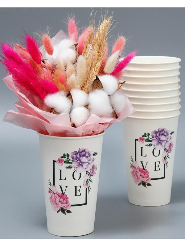 Стакан для цветов «Рамка», 8,5 х 13 х 6 см