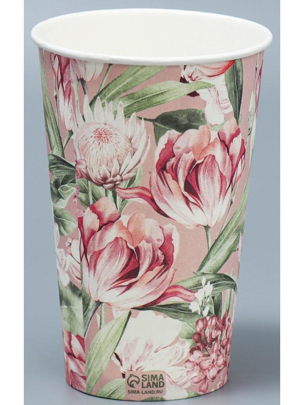 Стакан для цветов «Цветы», 8,5 х 13 х 6 см