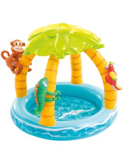 Бассейн надувной «Тропики», 102 х 86 см, от 1-3 лет, 58417NP INTEX