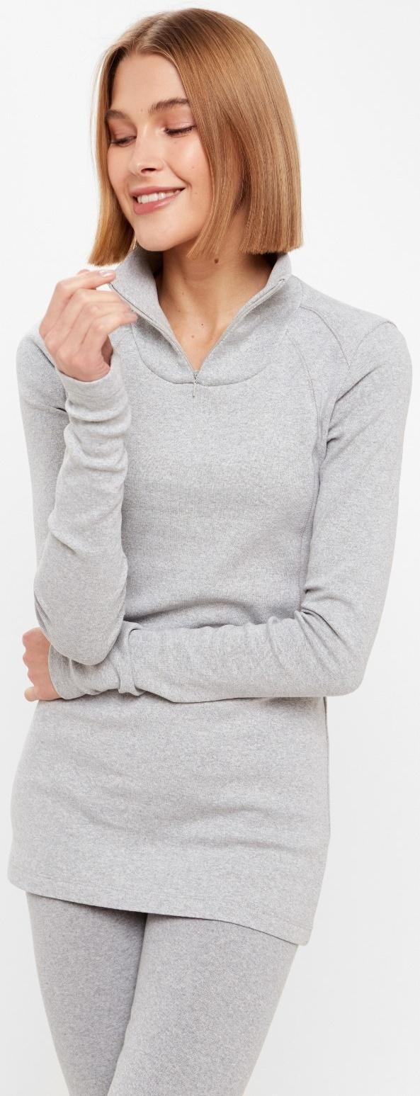 Термобельё женское (лонгслив, лосины) MINAKU цвет серый меланж, размер 50