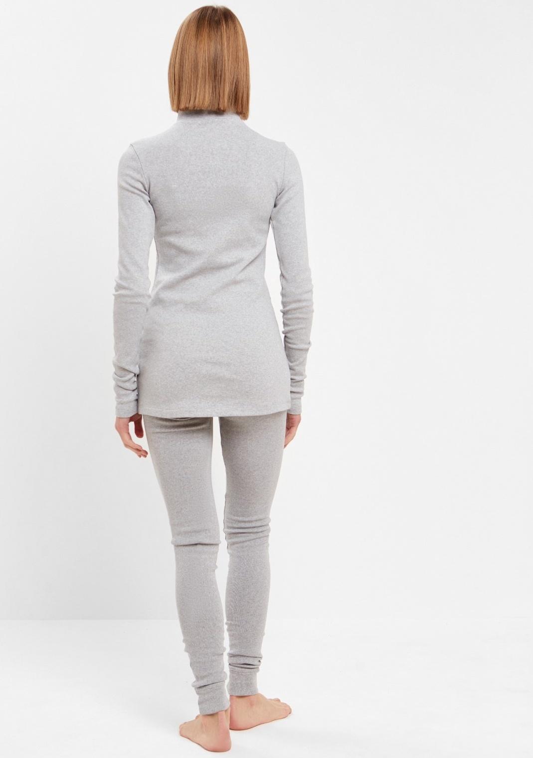Термобельё женское (лонгслив, лосины) MINAKU цвет серый меланж, размер 52