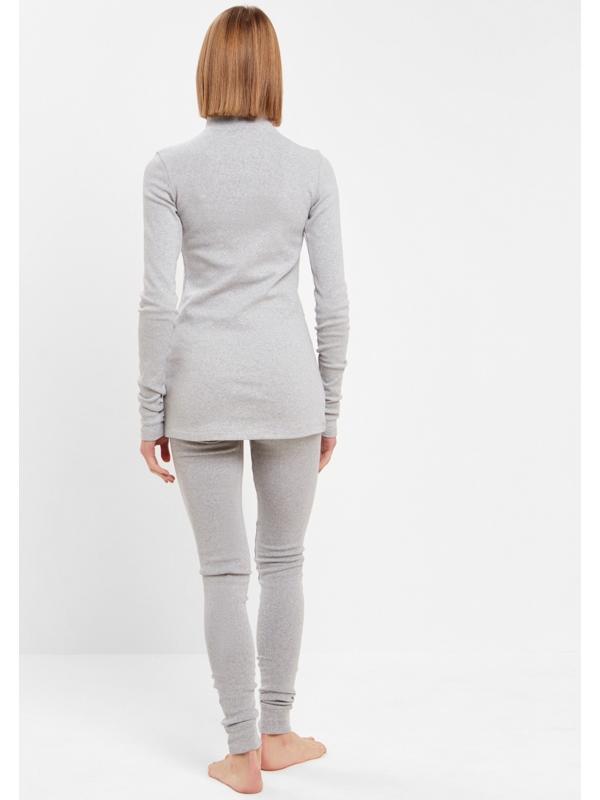 Термобельё женское (лонгслив, лосины) MINAKU цвет серый меланж, размер 52