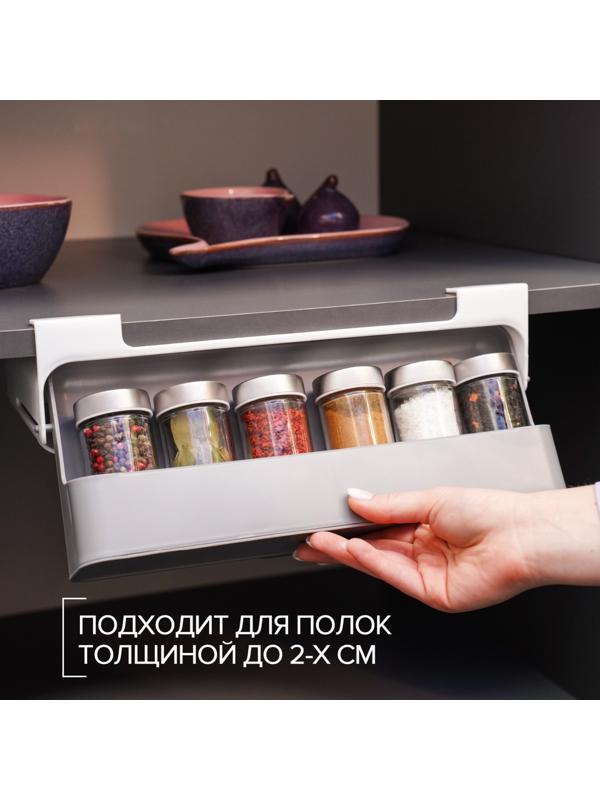 Органайзер для хранения сыпучих продуктов подвесной 32х13,5х9,5см