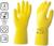 Перчатки латексные многоразовые желтые, размер L