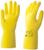 Перчатки латексные многоразовые желтые, размер L