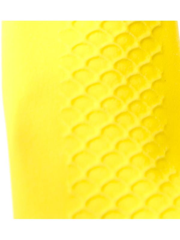 Перчатки латексные многоразовые желтые, размер L