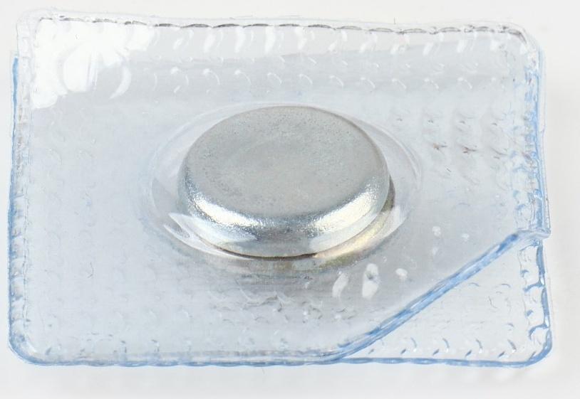 Кнопки магнитные потайные, d = 10 мм, 2 части, цвет серебряный