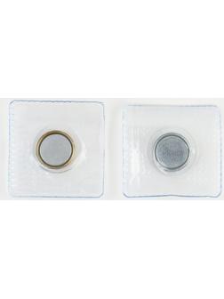 Кнопки магнитные потайные, d = 10 мм, 2 части, цвет серебряный