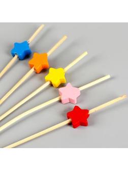 Шпажки «Звёзды», в наборе 24 шт., цвета МИКС