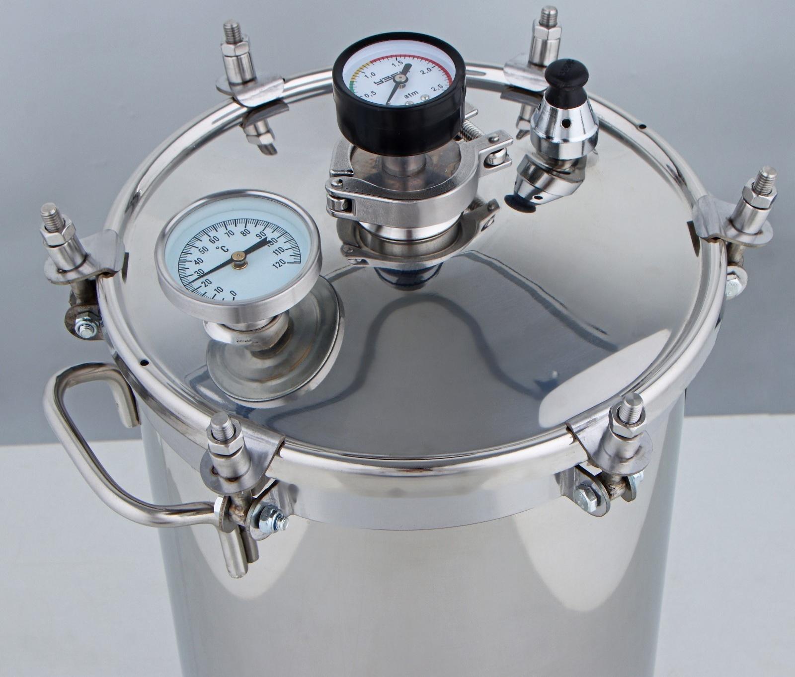 Автоклав-стерилизатор «Консерватор Макси», 20 л, манометр, термометр, клапан сброса давления, нержавеющая сталь