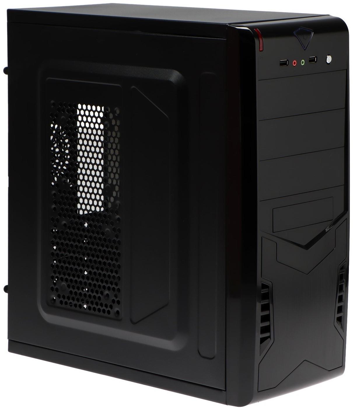 Корпус ExeGate Miditower CP-601, без БП, ATX, 2хUSB 2.0, чёрный