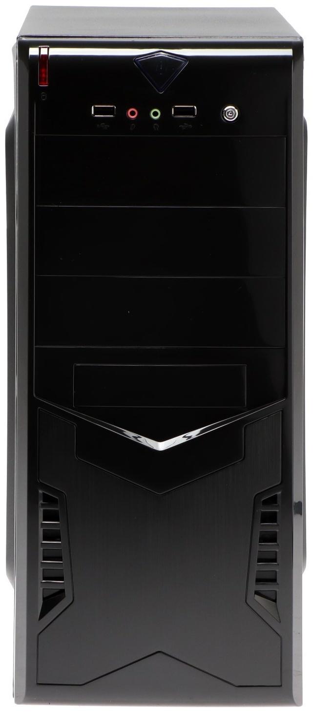 Корпус ExeGate Miditower CP-601, без БП, ATX, 2хUSB 2.0, чёрный