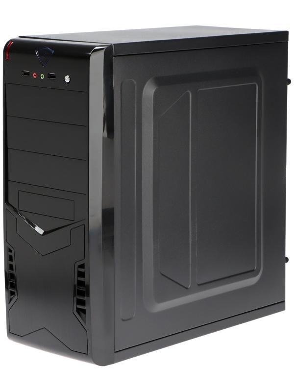 Корпус ExeGate Miditower CP-601, без БП, ATX, 2хUSB 2.0, чёрный