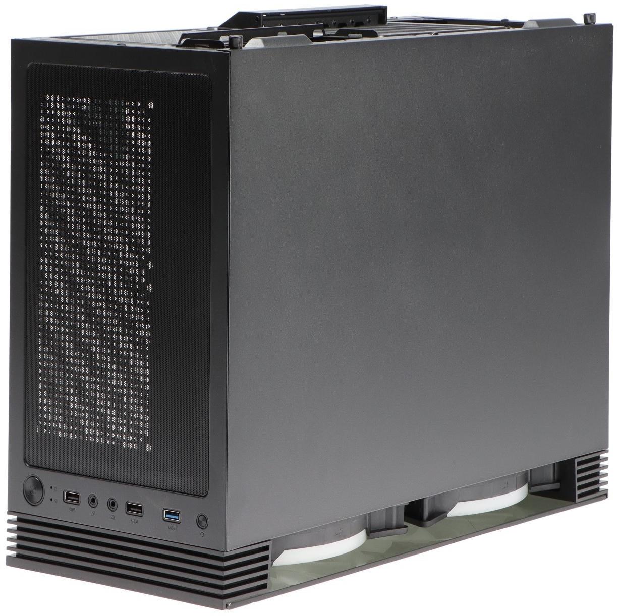 Корпус ExeGate Miditower i3 MATRIX, без БП, ATX, 2хUSB 2.0, 1хUSB 3.0, подсветка, чёрный