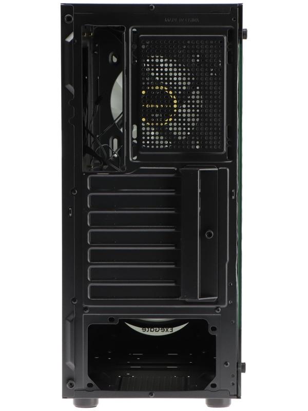 Корпус ExeGate Miditower i3 MATRIX, без БП, ATX, 2хUSB 2.0, 1хUSB 3.0, подсветка, чёрный