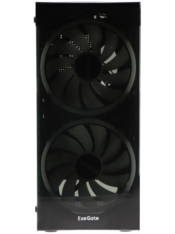 Корпус ExeGate Miditower i3 MATRIX, без БП, ATX, 2хUSB 2.0, 1хUSB 3.0, подсветка, чёрный