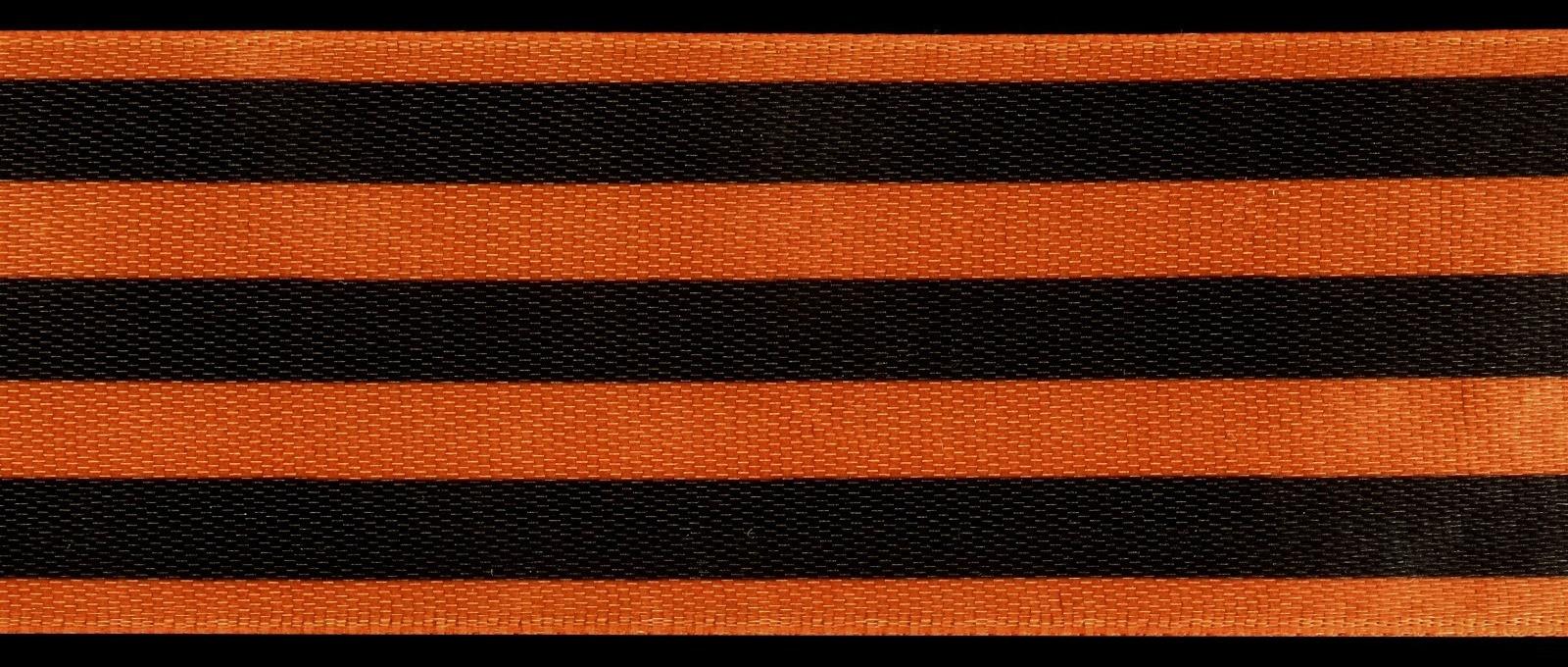 Лента «Георгиевская» атласная, односторонняя, 40 мм, 23 ± 1 м