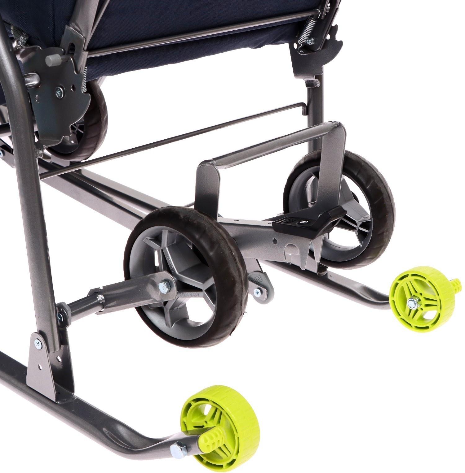 Санки-коляска «Наши детки 4-2», цвет лимонный, рисунок с тигром