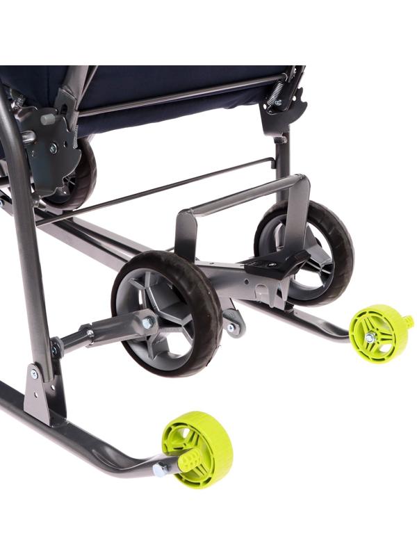 Санки-коляска «Наши детки 4-2», цвет лимонный, рисунок с тигром