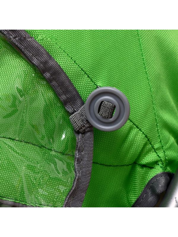 Санки-коляска «Наши детки 4-2», цвет лимонный, рисунок с тигром