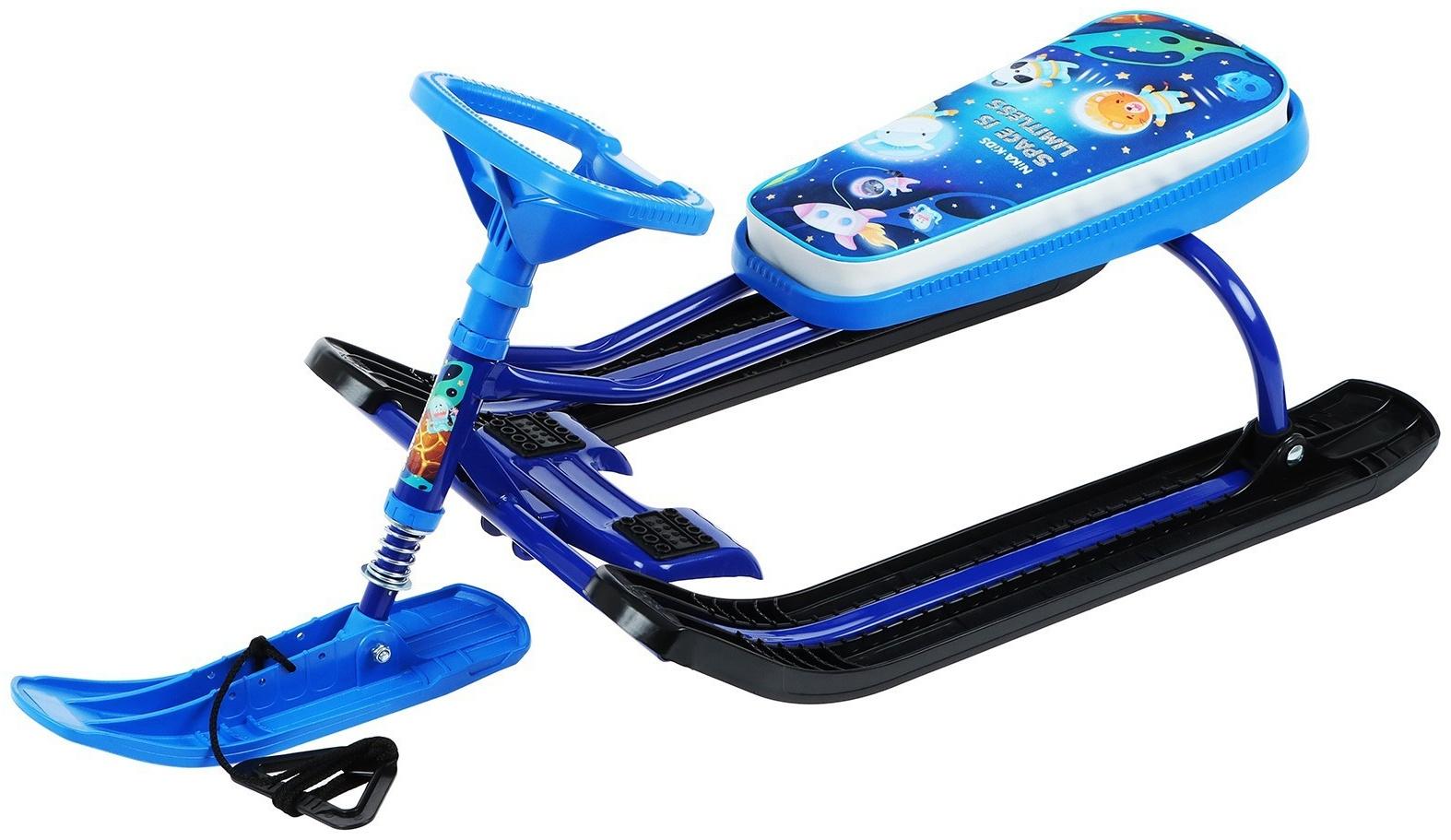Снегокат «Тимка спорт 2 Космический», ТС2-М/К, цвет синий/чёрный