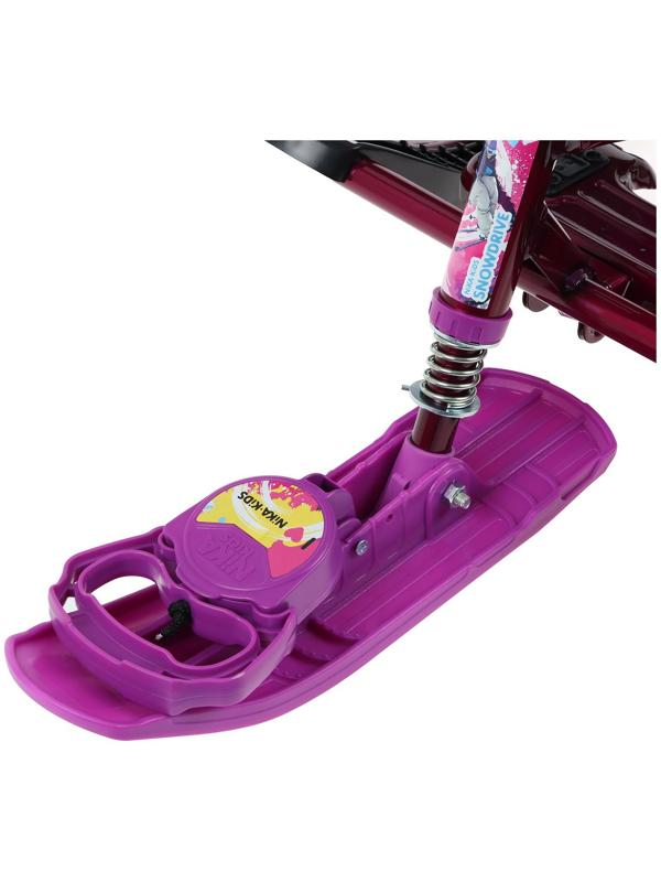 Снегокат Nika Snowdrive, СНД1/SL, цвет фиолетовый/чёрный/бордовый