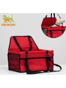 Автокресло для животных 40*30*25 см, красное