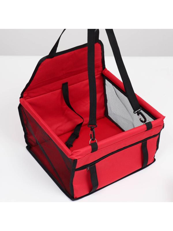 Автокресло для животных 40*30*25 см, красное