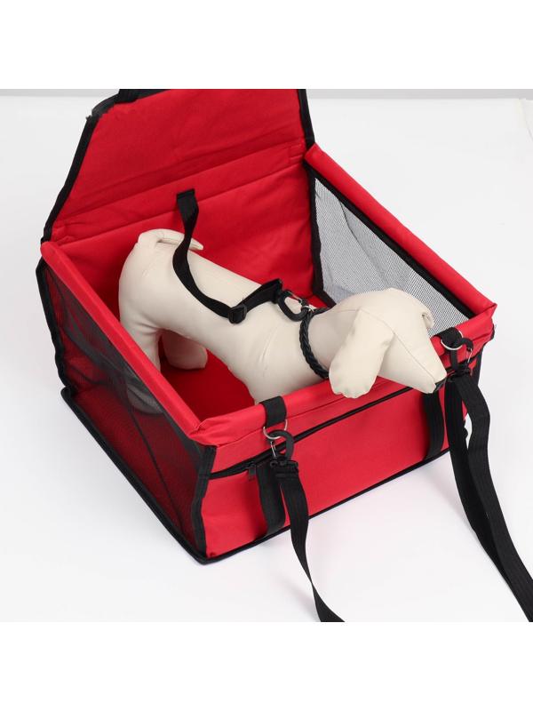 Автокресло для животных 40*30*25 см, красное