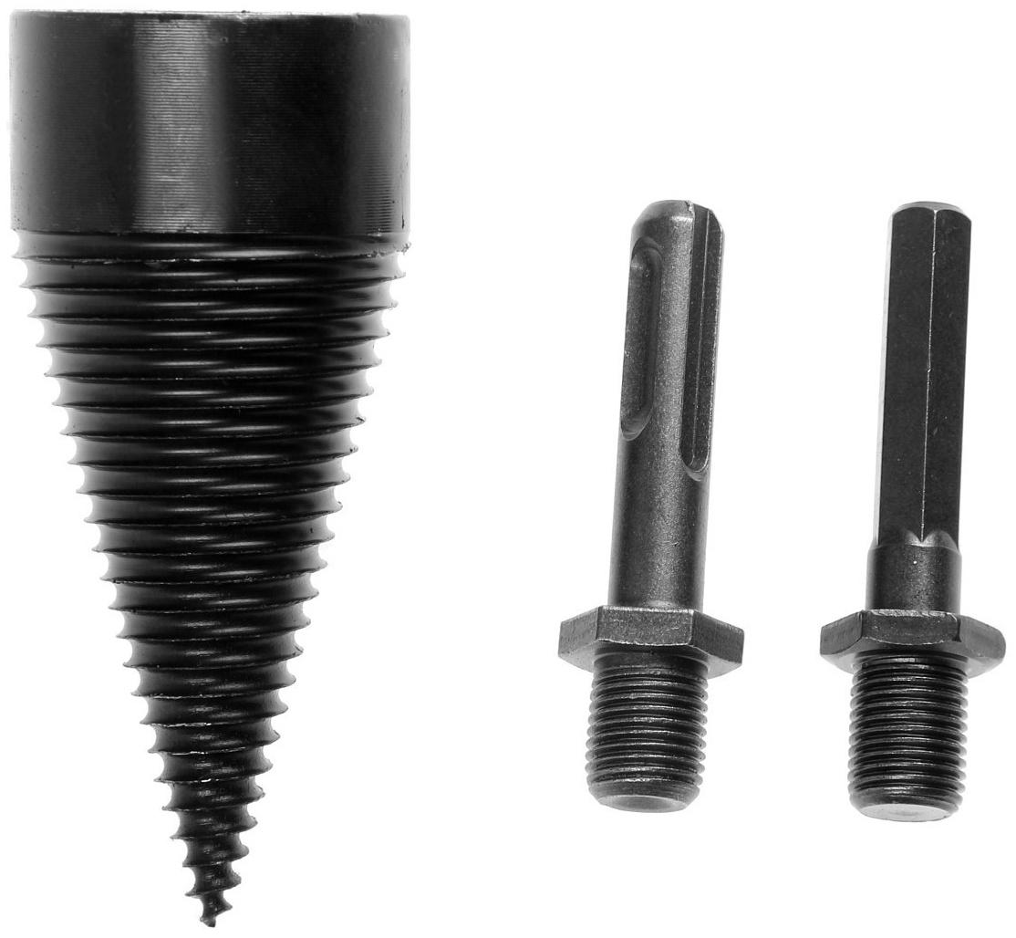 Насадка-дровокол для дрели/перфоратора ТУНДРА, 95х42 мм, шестигранный хвостовик/SDS-plus