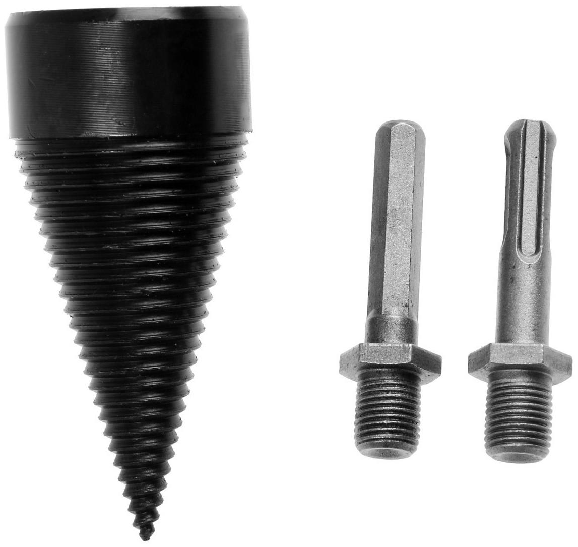 Насадка-дровокол для дрели/перфоратора ТУНДРА, 95х45 мм, шестигранный хвостовик/SDS-plus