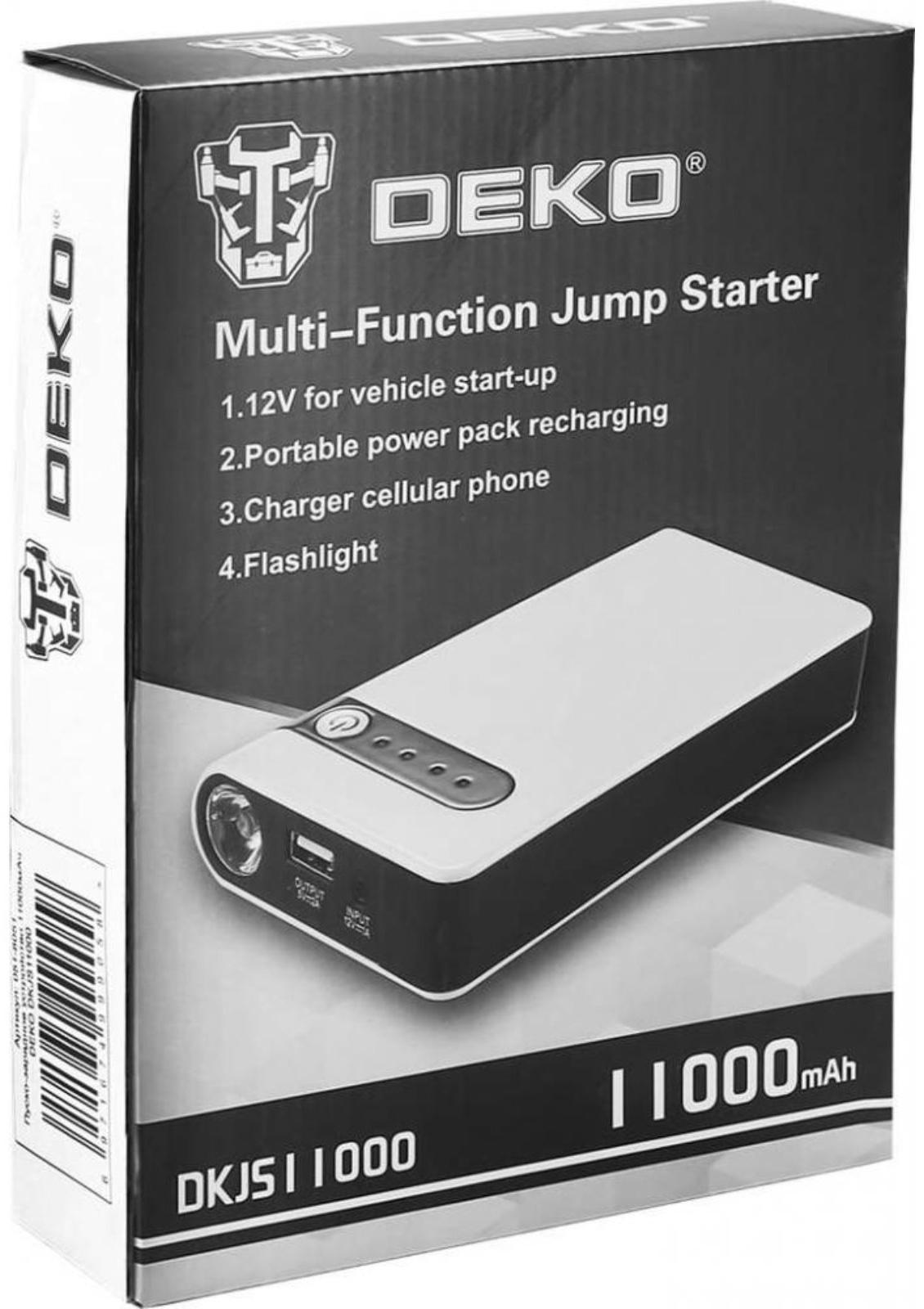 Пуско-зарядное устройство DEKO DKJS11000, 11000 мАч