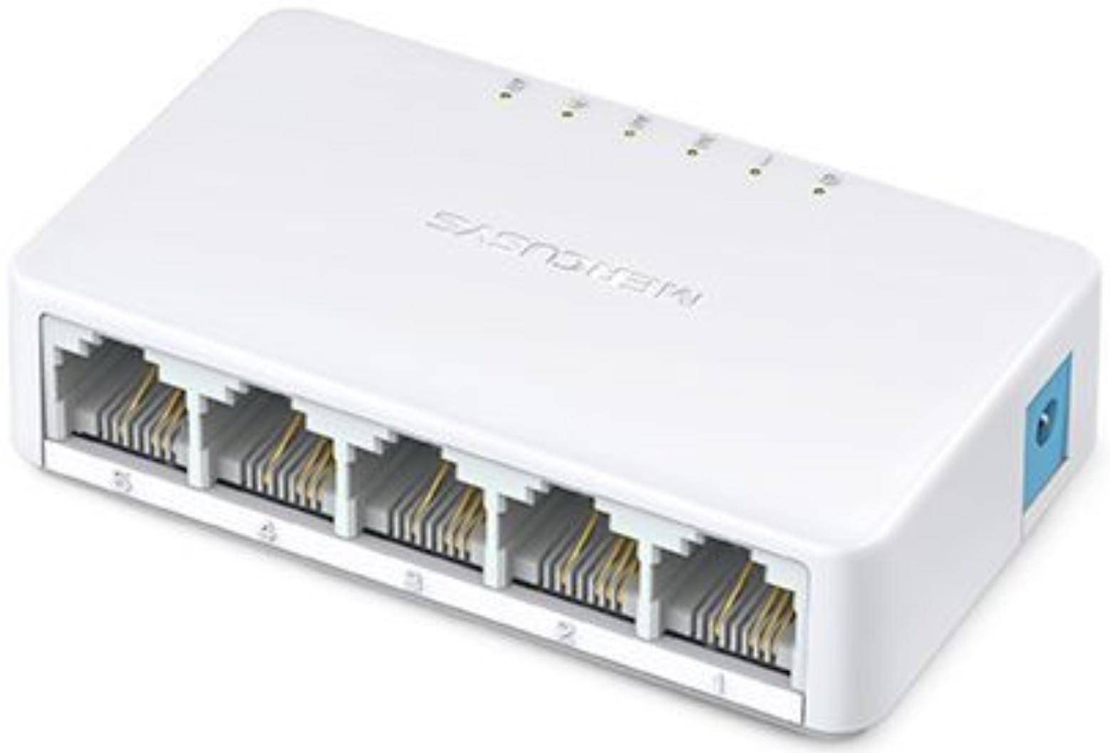 Коммутатор Mercusys MS105, неуправляемый, 5x10/100BASE-TX