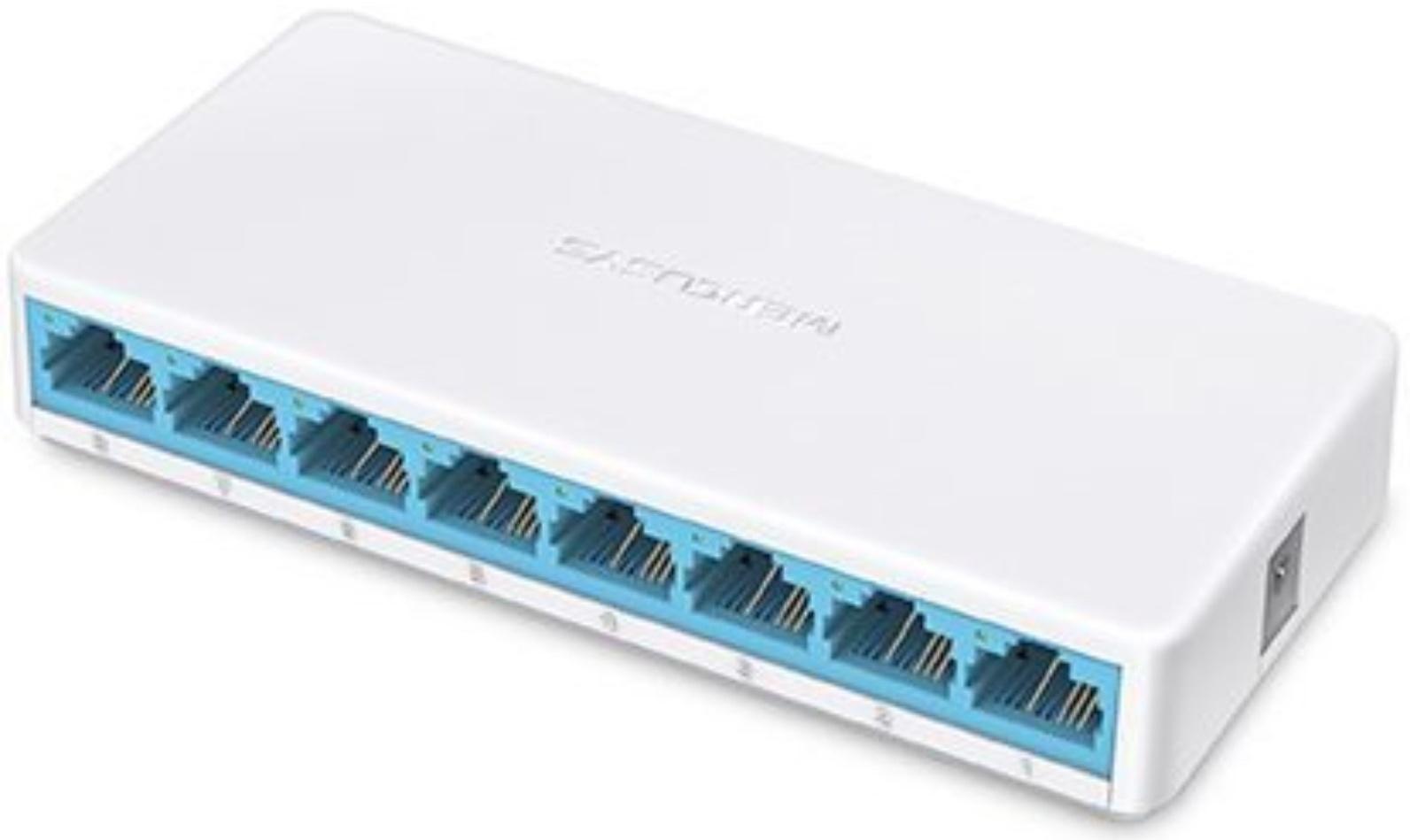 Коммутатор Mercusys MS108, неуправляемый, 8x10/100BASE-TХ