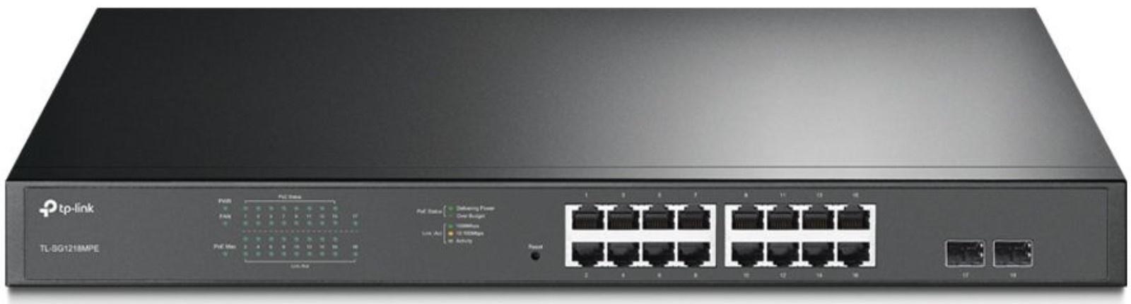 Коммутатор TP-Link JetStream TL-SG1218MPE, управляемый, 16х10/100/1000BASE-T
