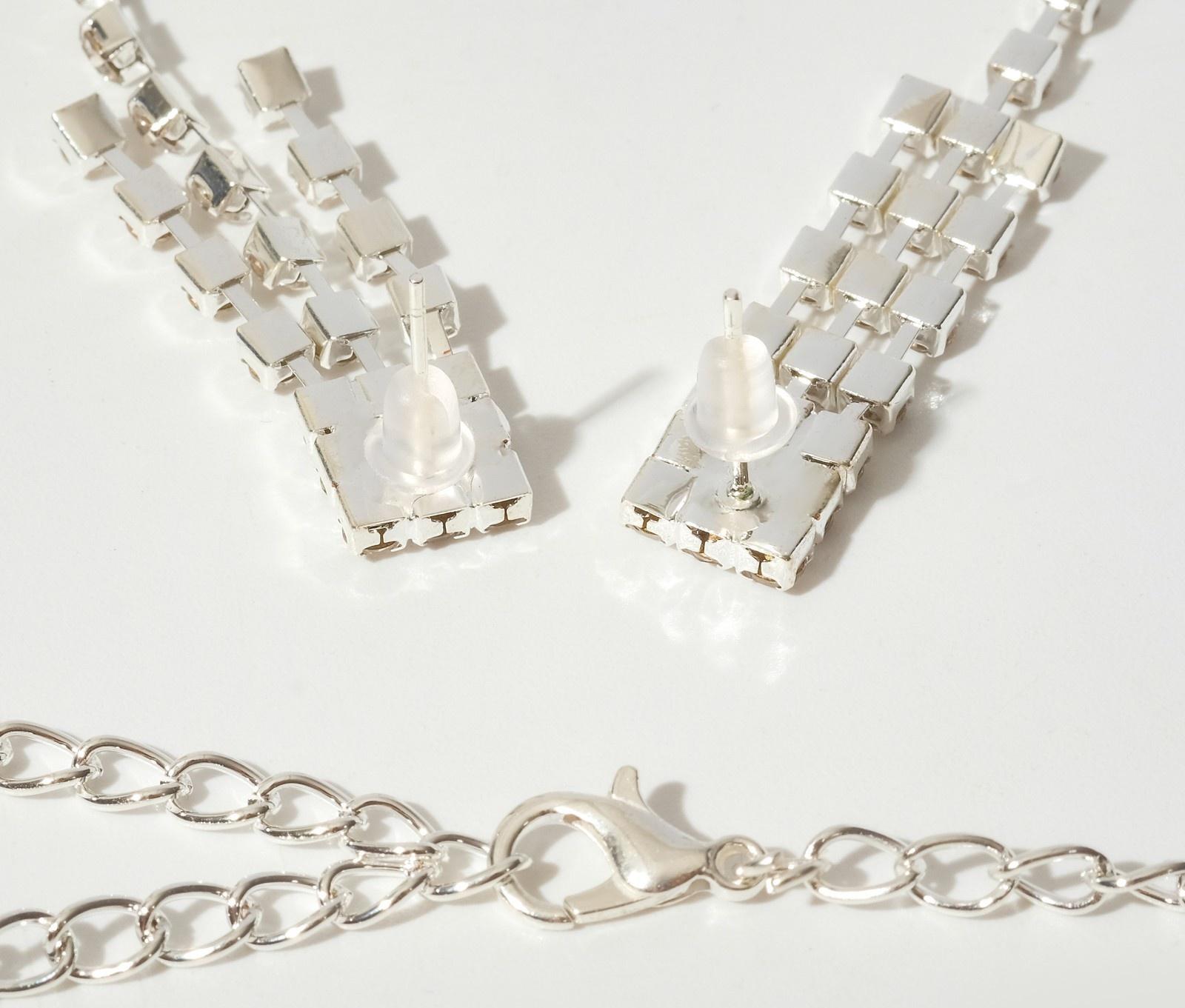 Набор 2 предмета: серьги, колье 