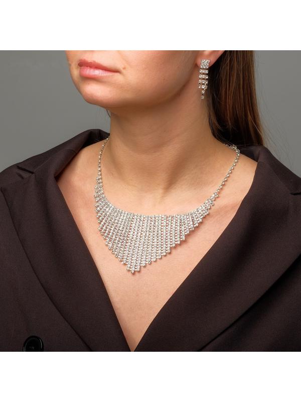 Набор 2 предмета: серьги, колье 