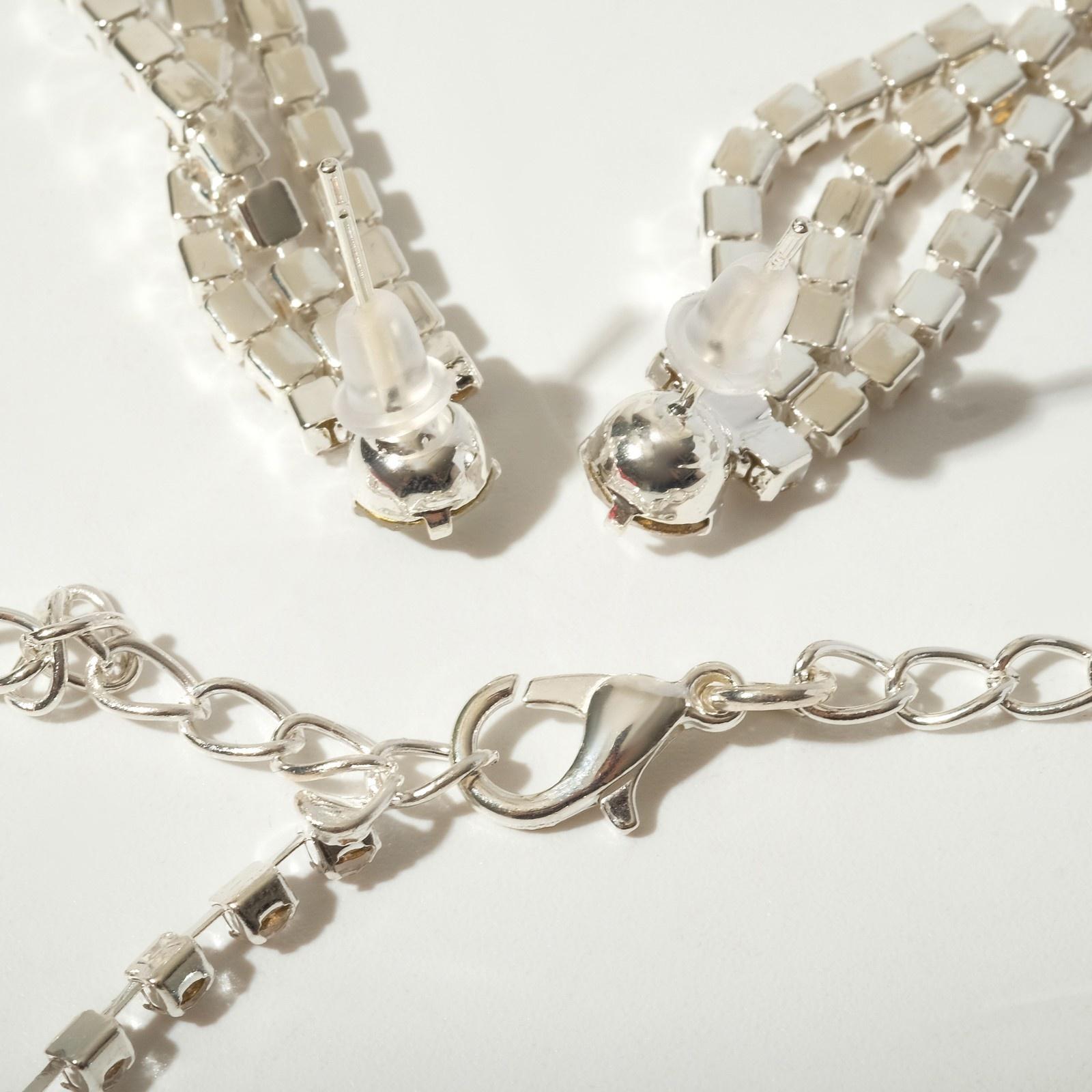 Набор 2 предмета: серьги, колье 