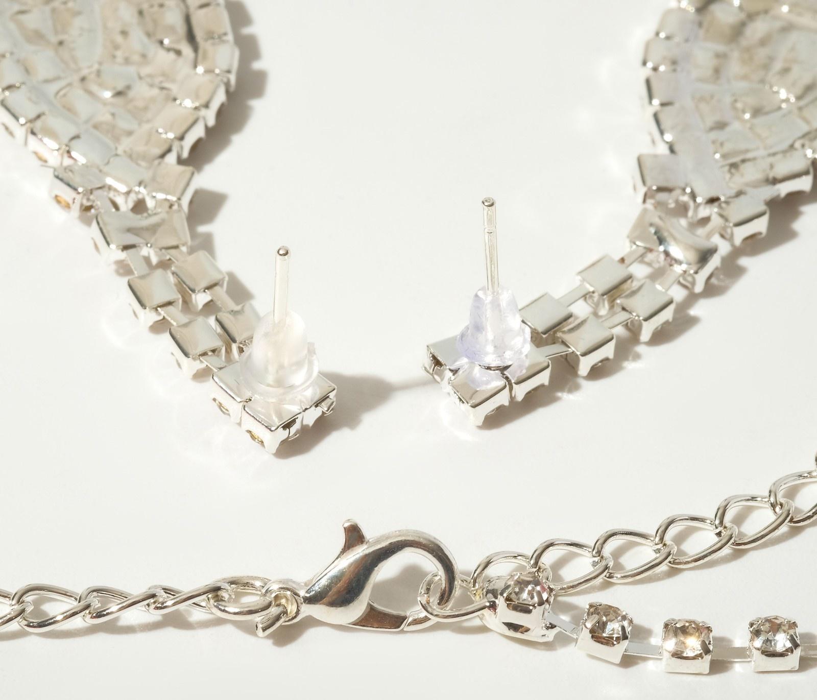 Набор 2 предмета: серьги, колье 