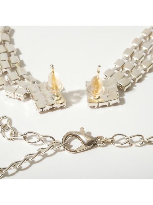 Набор 2 предмета: серьги, колье 